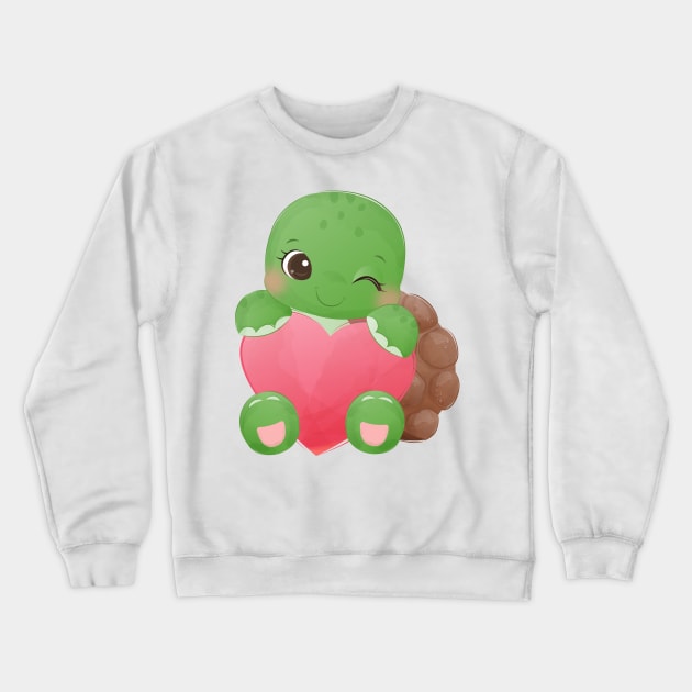 Love turtle Crewneck Sweatshirt by O2Graphic